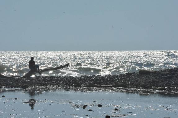 Praia El Tunco, na Costa del Balsamo, litoral de El Salvador